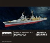 Flyhawk FH350116 WWII USS Heavy Cruiser Indianapolis CA-35 Super Detail Parts FOR ACADEMY 14107 1/350