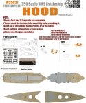 Wood Hunter W35027 Wood deck HMS Hood for Trumpeter (1:350)
