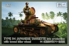 IBG 72044 TYPE 94 Japanese Tankette - late production with towed idler wheel 1/72