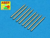 Aber A48 109 Set of 8 turned cal .50 (12,7mm) U.S. Browning M2 barrels for P-47 Thunderbolt (1:48)