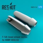 RESKIT RSU72-0116 F-14 B/D closed exhaust nozzles for Hobby Boss 1/72