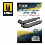 Ammo of Mig 8093 King Tiger & Jadtiger Exhaust Pipes 1/35
