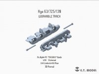 E.T. Model P35-004 WWII German TIGER I Early Workable Track (3D Printed) 1/35