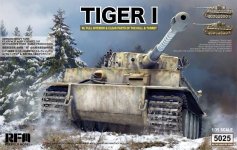 Rye Field Model 5025 German Tiger I Early Production Wittmann's Tiger 504 FULL Interior 1/35