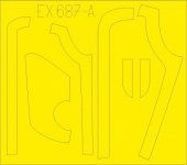 Eduard EX687 B-17G antiglare panels (DL & BO production) 1/48 HKM