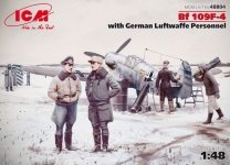 ICM 48804 Bf 109F-4 with German Luftwaffe Personnel (1:48)