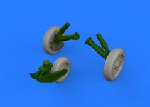 Eduard 648387 F-8 Crusader wheels EDUARD/HASEGAWA 1/48