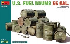 MiniArt 49001 U.S. FUEL DRUMS 55 GAL. 1/48