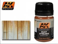 AK Interactive AK013 Rust Streaks 35ml
