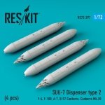 RESKIT RS72-0297 SUU-7 Dispenser type 2 (4 pcs) 1/72