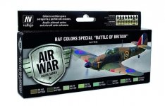 Vallejo 71144 Zestaw Model Air 8 farb- RAF Colors Battle of Britain