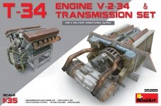 Miniart 35205 T-34 Engine V-2-34 & TRANSMISSION SET (1:35)