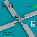 RESKIT RSU35-0044 CH-54A Tarhe tail rotor for ICM kit (3D Printed) 1/35
