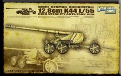 Great Wall Hobby L3523 WWII German Rheinmetall 12.8cm K44 L/55 High Velocity Anti-Tank Gun 1/35