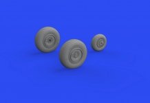 Eduard 648687 Ar 234B wheels HOBBY 2000, HASEGAWA 1/48