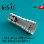 RESKIT RSU48-0077 F-104 A/C/D/J/G Starfighter exhaust nozzle for Hasegawa/Eduard kit 1/48