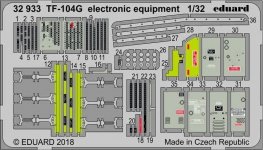 Eduard 32933 TF-104G electronic equipment ITALERI 1/32
