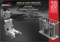 RESArm 48-04004 F-14 Tomcat (early) AB Ejection seat (3D resin printing) 1/48