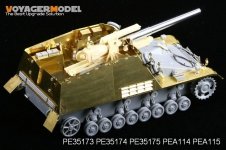 Voyager Model PE35175 WWII Hummel Early Version Amour Plate for DRAGON 6150/6204 1/35