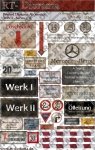 RT-Diorama 35747 Printed Accessories: German Factory Signs II 1/35