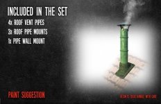 RT-Diorama 35681 Roof Vent Pipes 1/35