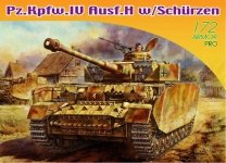 Dragon 7497 Pz.Kpfw.IV Ausf.H w/Schurzen (1:72)