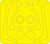 Eduard CX344 EF-2000 single seater HASEGAWA 1/72