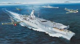 Trumpeter 05628 German Navy Aircraft Carrier DKM Peter Strasser 1/350