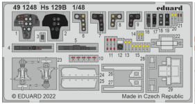 Eduard 491248 Hs 129B HOBBY 2000/HASEGAWA 1/48
