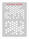 Paint Forge PFST002L STENCIL - HEX 2