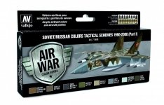 Vallejo 71609 Soviet / Russian colors Tactical Schemes 1960-2000 (Part I) 8x17 ml