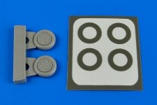 Aires 7334 F4F Wildcat wheel paint masks 1/72 Hasegawa