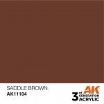 AK Interactive AK11104 SADDLE BROWN – STANDARD 17ml