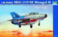 Trumpeter 02219 Mikoyan-Guriewicz MiG-21UM Mongol B (1:32)