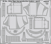 Eduard 36261 King Tiger last production fenders 1/35 Academy
