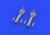 Eduard 648519 P-38F/ G superchargers 1/48 TAMIYA
