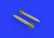 Eduard 648447 B43-0 Nuclear Weapon w/ SC43-4/ -7 tail assembly 1/48