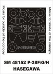 Montex SM48152 P-38F/G/H HASEGAWA