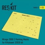 RESKIT RSM32-0005 Mirage 2000 C Painting Masks for Kittyhawk 32020 kit 1/32
