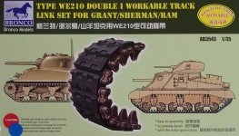 Bronco AB3543 Sherman Double I Workable Track Link Set 1/35