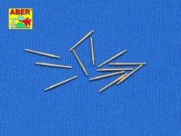 Aber 350L-02 Set of 12 pcs 127mm type 89 A/A long barrels for Japan ships (1:350)