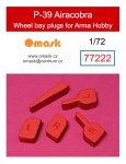 Omask 77222 P-39 Airacobra wheel bay plugs (for Arma Hobby) 1/72
