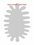 Paint Forge PFST005L STENCIL - OVAL