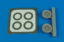 Aires 7223 A-1H Skyraider (NAVY) wheels 1/72 Hasegawa