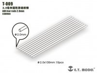 E.T. Model T-009 ABS bar rods 2.0mm