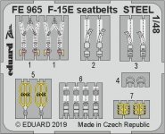 Eduard FE965 F-15E seatbelts STEEL 1/48 GREAT WALL HOBBY
