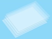 Tamiya 70214 Heat Shrinking PLA-PLATE B6 Size (Clear / 4pcs.) deseczki przeźroczyste 4szt