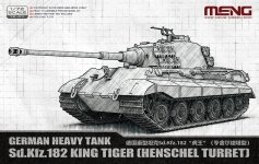 Meng Model 72-011 German Heavy Tank Sd.Kfz. 182 King Tiger (Henschel Turret) 1/72