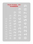 Paint Forge PFST011L STENCIL - NUMBERS