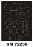 Montex SM72259 F-101 VOODOO VALOM 1/72
